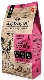 Wiejska Zagroda Jagnięcina ze szpinakiem S dla szczeniąt